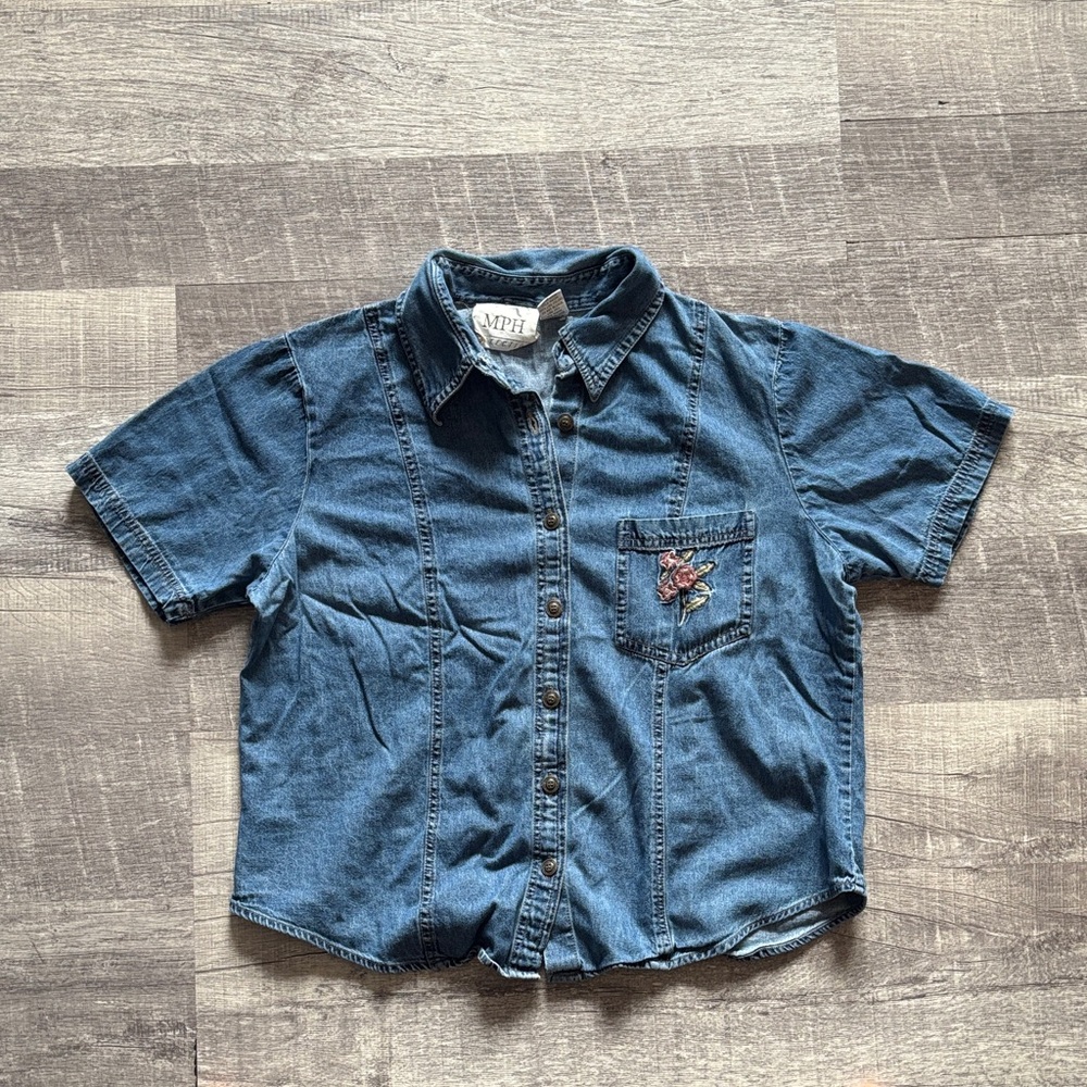 MPH Collection Vintage Chambray Denim Shirt